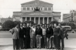 VIII.EM 1953 Moskau Herren gesamtdeutsche Mannschaft vor Bolschoj Theater